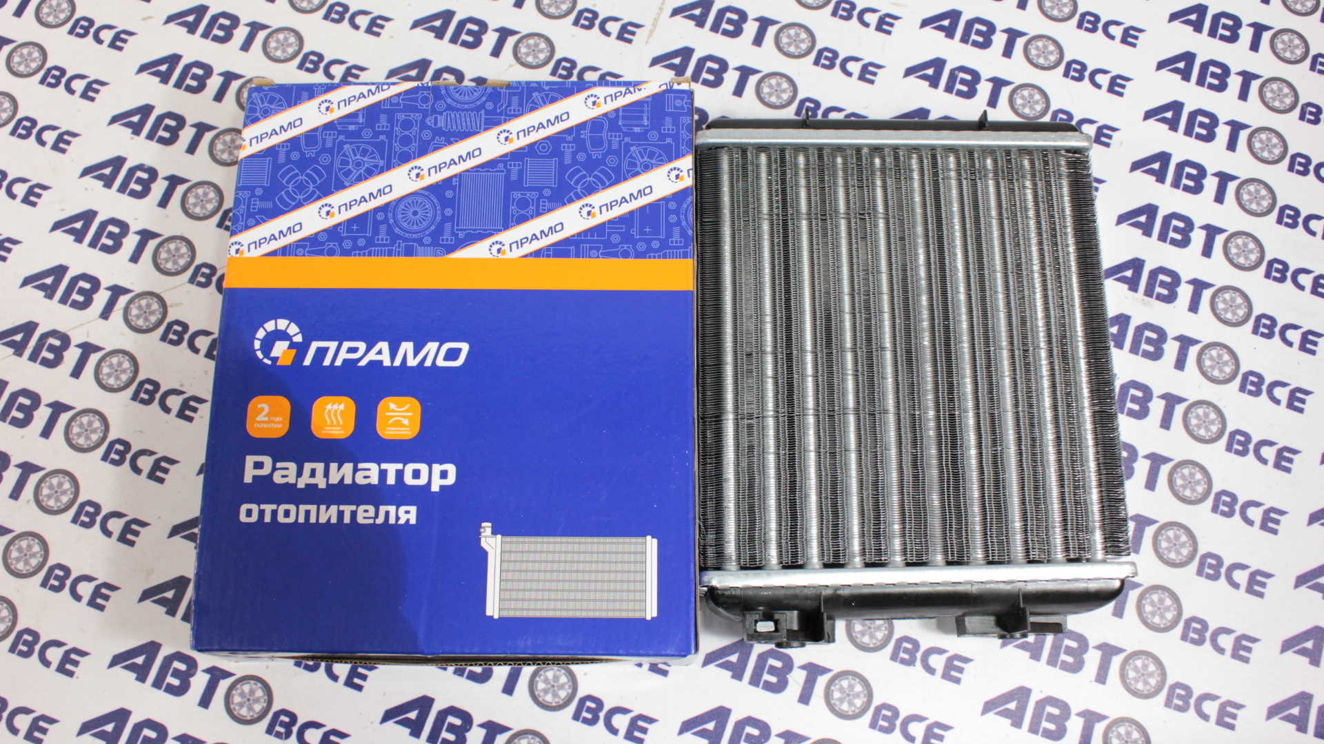 Радиатор отопителя (печки) ВАЗ-2105-2107 (алюминиевый-широкий) Прамо
